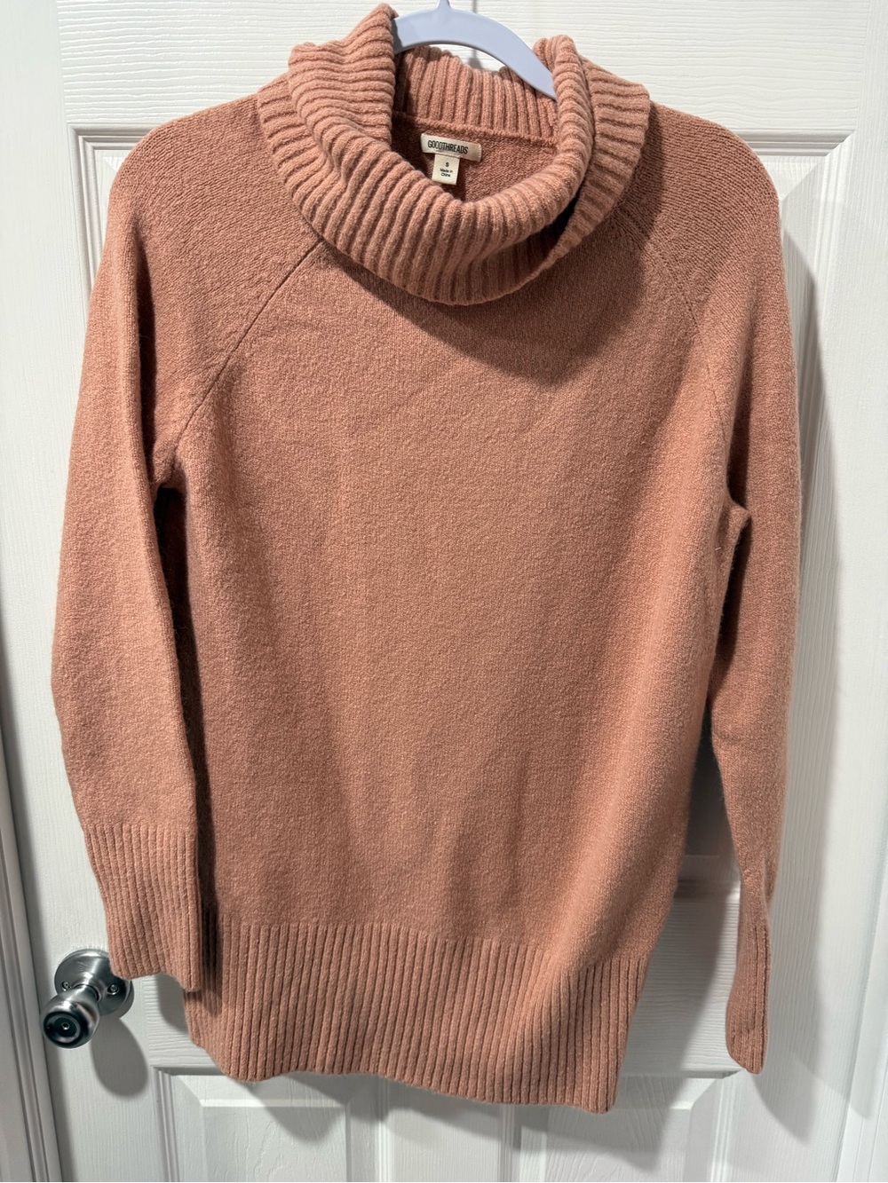 Goodthreads Women's Dusty Rose Cowl Turtleneck Sweater